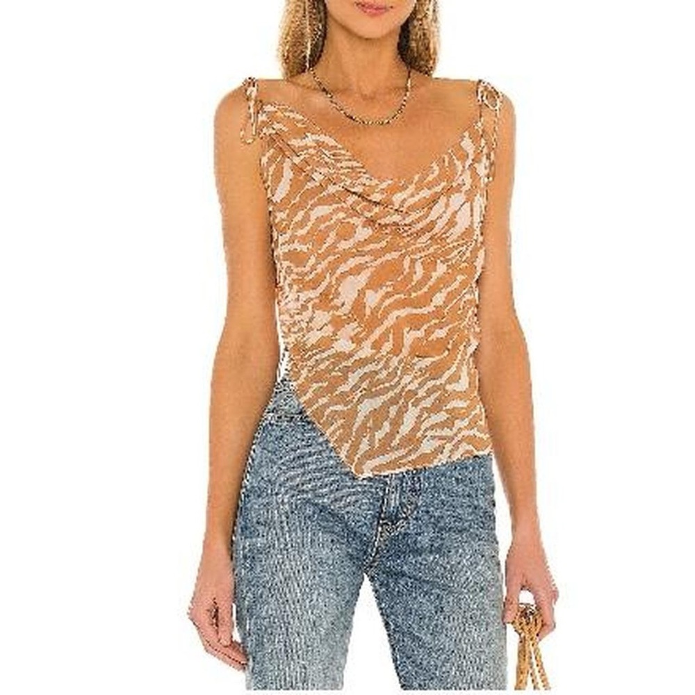 Camila Coelho Zebra Print Top from Revolve